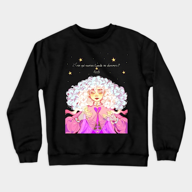 Fairy of dreams. Crewneck Sweatshirt by AnyelyRodriguez